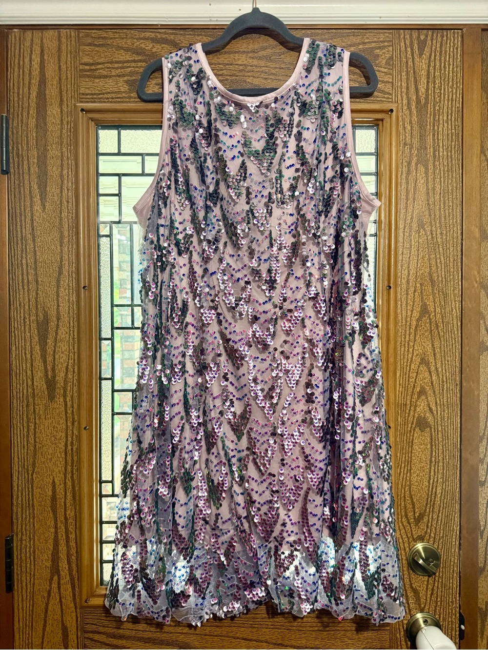 Torrid Mini Sequin Shift Dress Purple Iridescent Mermaid Sparkle Plus Size